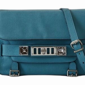 Proenza Schouler PS11 Teal Leather Shoulder Bag